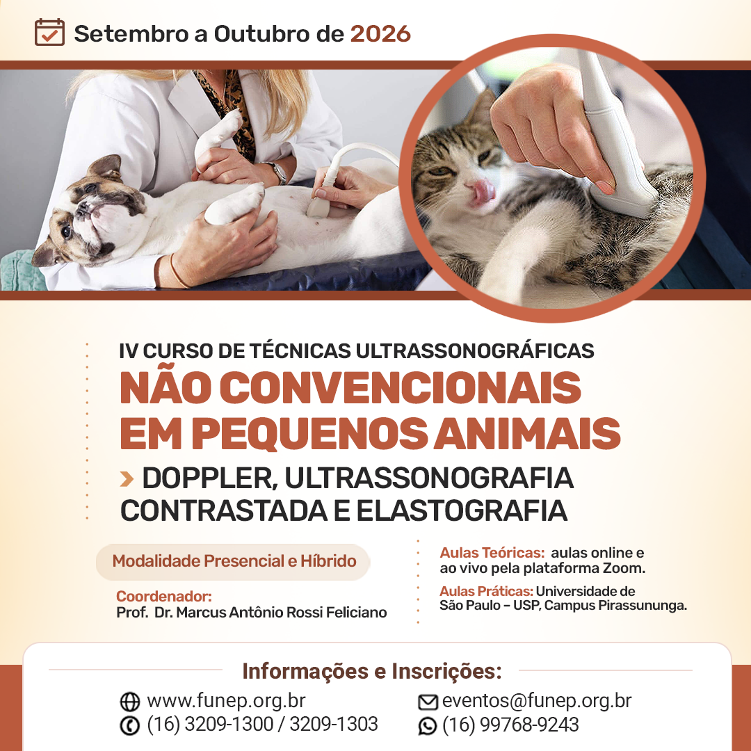 IV Curso de Técnicas Ultrassonográficas Não Convencionais em Pequenos Animais